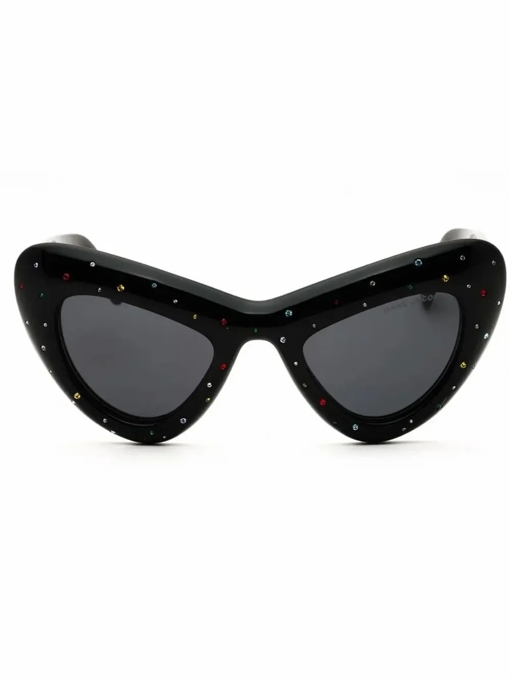 New Marc Jacobs MARC798/SSTR 0807IR Black Cat-Eye Sunglasses Authentic